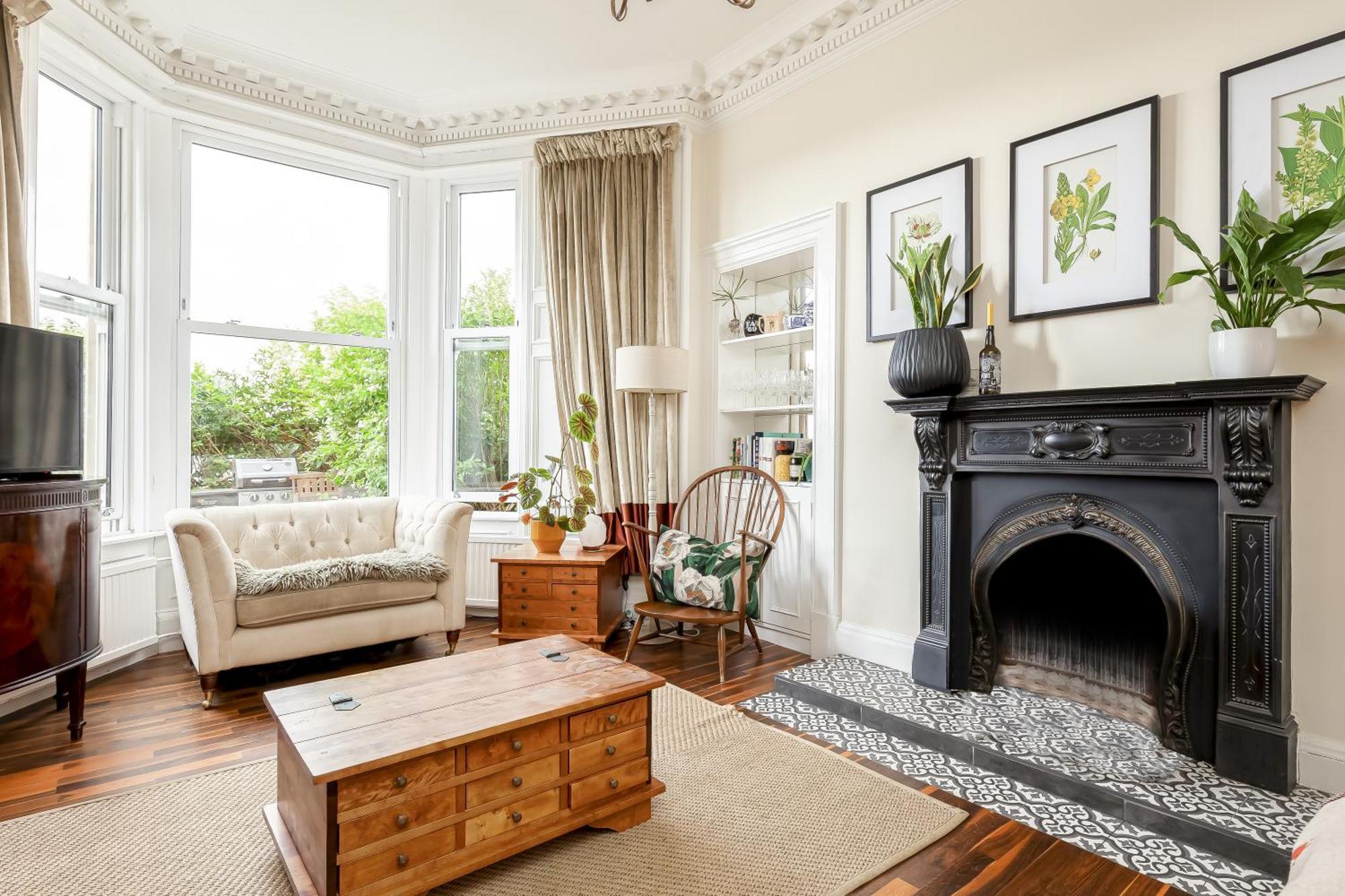 Stylish Victorian Apartment'S Close To The Botanical Gardens, Free Parking! Единбург Екстериор снимка